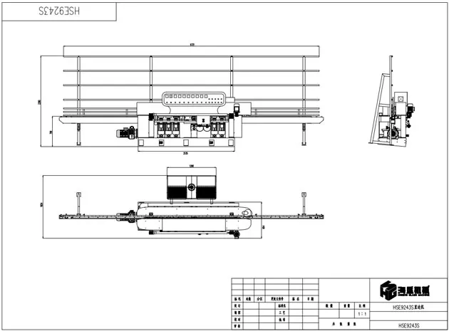 Glas gerade Linie Kanten Maschine HSE-9243S