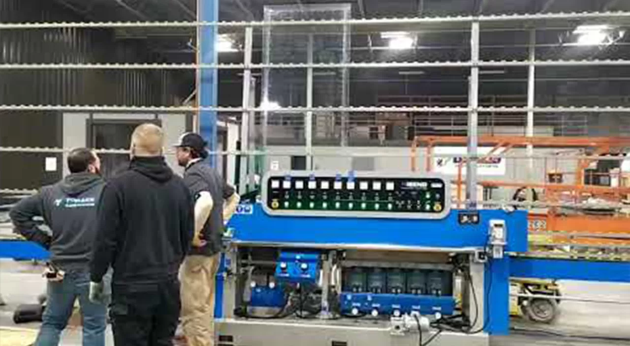 Glas gerade Linie Multi Edging Machine(Mitering) HSE-9540A Video