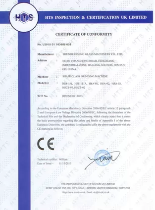 shape glass grinding machine